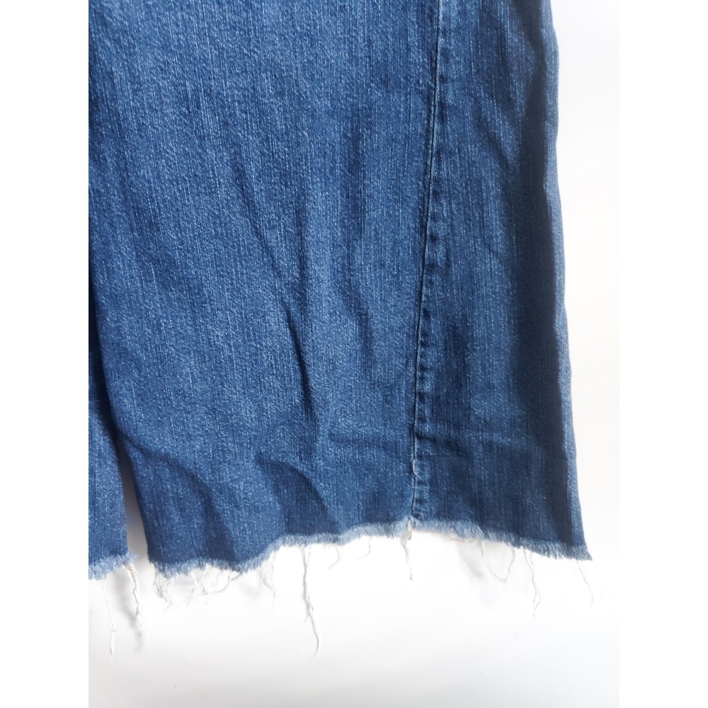 New Pilcro Anthropologie Jeans Culottes 28 Petite Wide Leg High Rise Raw Hem - Picture 5 of 10